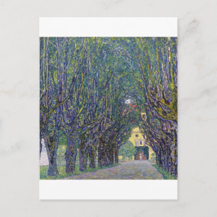 Allee at Schloss Kammer, Gustav Klimt Postcard