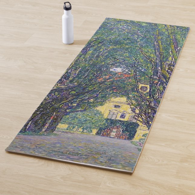 Allee at Schloss Kammer, Gustav Klimt Yoga Mat (In Situ)