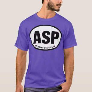 Allegany State Park ASP Oval Sticker Design T-Shirt