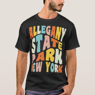 Allegany State Park New York Camping Hiking Retro  T-Shirt