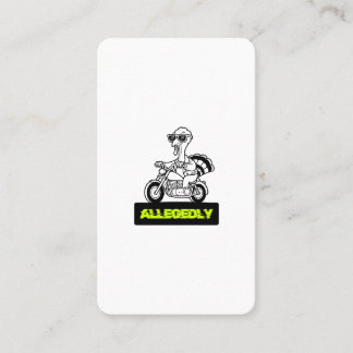 Allegedly Funny Statement T-Shirt Business Card