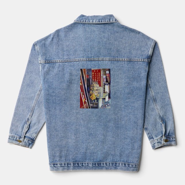 Allegedly Probabilistic Denim Jacket (Back)