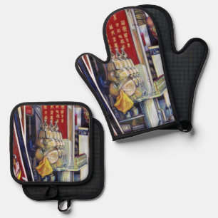 Allegedly Probabilistic Oven Mitt & Pot Holder Set