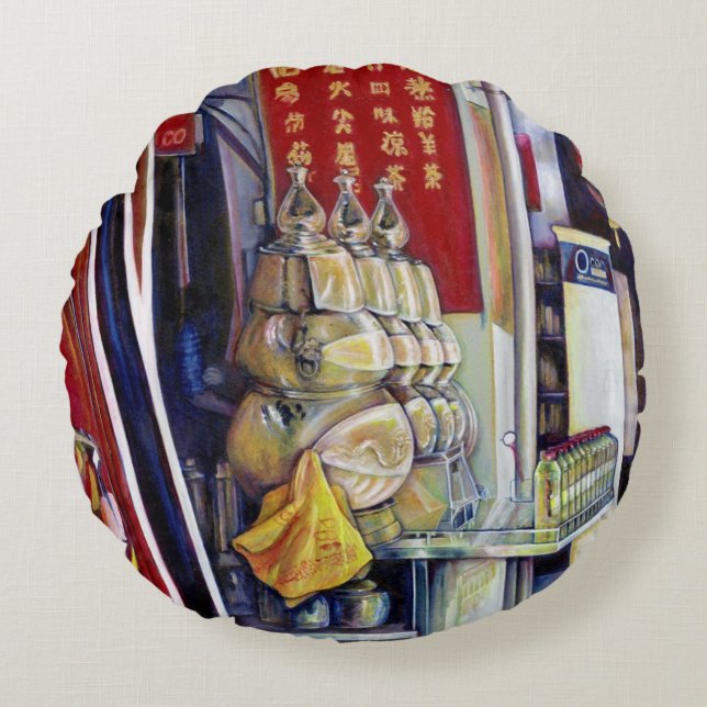 Allegedly Probabilistic, Singapore Round Cushion (Front)