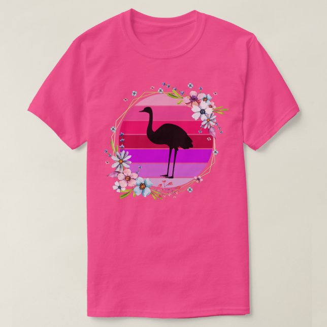 Allegedly Zoo Keeper Gift Ostrich T-Shirt (Design Front)