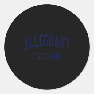 Alleghany High School Hs Covington Classic Round Sticker
