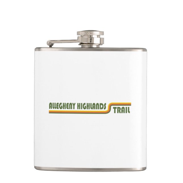 Allegheny Highlands Trail Hip Flask (Front)
