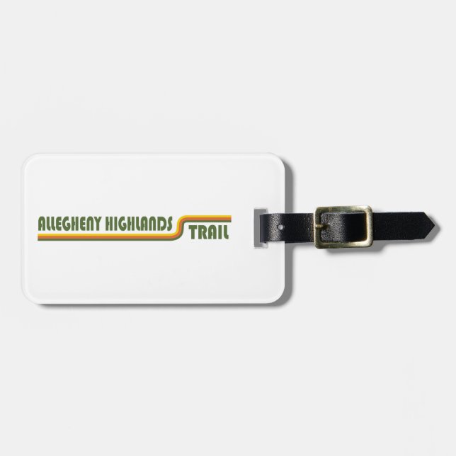 Allegheny Highlands Trail Luggage Tag (Front Horizontal)