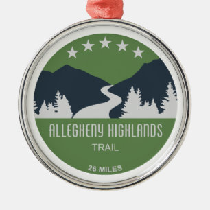 Allegheny Highlands Trail Metal Tree Decoration