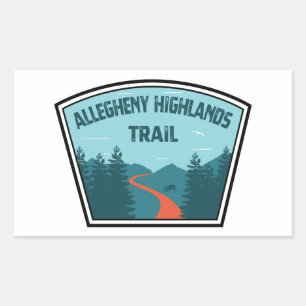 Allegheny Highlands Trail Rectangular Sticker