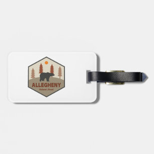 Allegheny National Forest Bear Luggage Tag