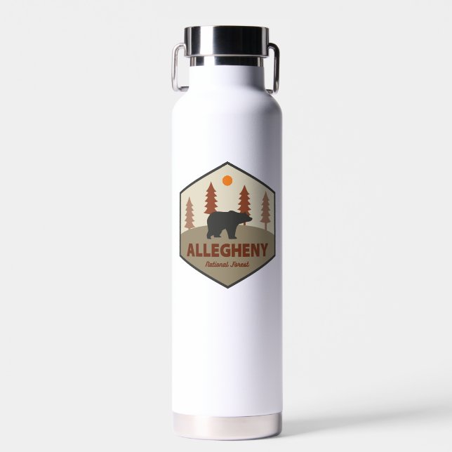 Allegheny National Forest Bear Water Bottle (Front)