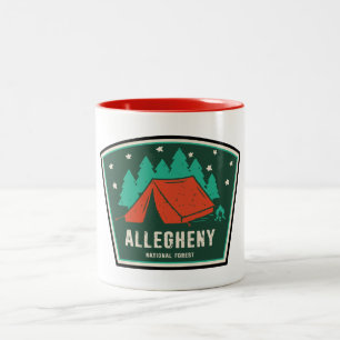 Allegheny National Forest Camping Two-Tone Coffee Mug