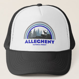 Allegheny National Forest Rainbow Deer Trucker Hat