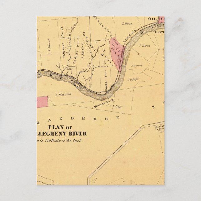 Allegheny River, PA Postcard (Front)