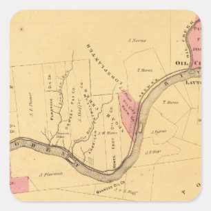 Allegheny River, PA Square Sticker