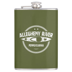 Allegheny River, Pennsylvania Hip Flask