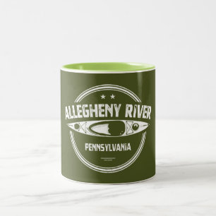 Allegheny River, Pennsylvania Two-Tone Coffee Mug