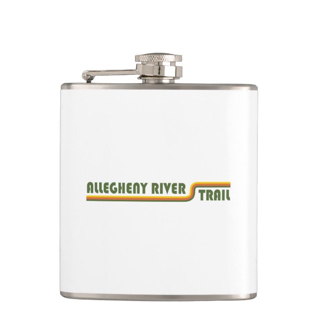 Allegheny River Trail Hip Flask (Front)