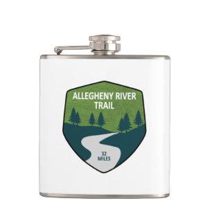Allegheny River Trail Hip Flask