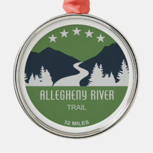 Allegheny River Trail Metal Tree Decoration