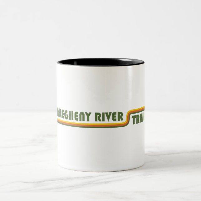 Allegheny River Trail Two-Tone Coffee Mug (Center)