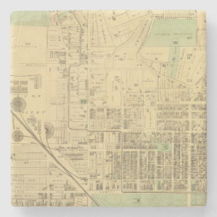 Allegheny ward 2 stone coaster