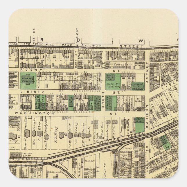 Allegheny ward 4 square sticker (Front)