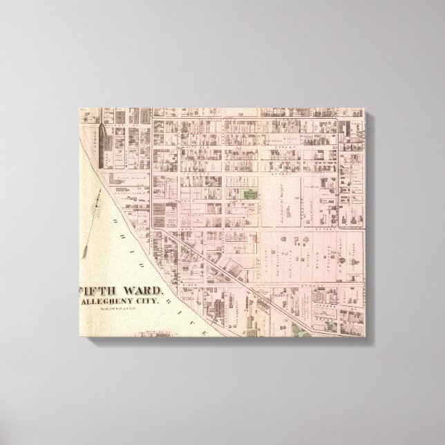 Allegheny ward 5 canvas print (Front)