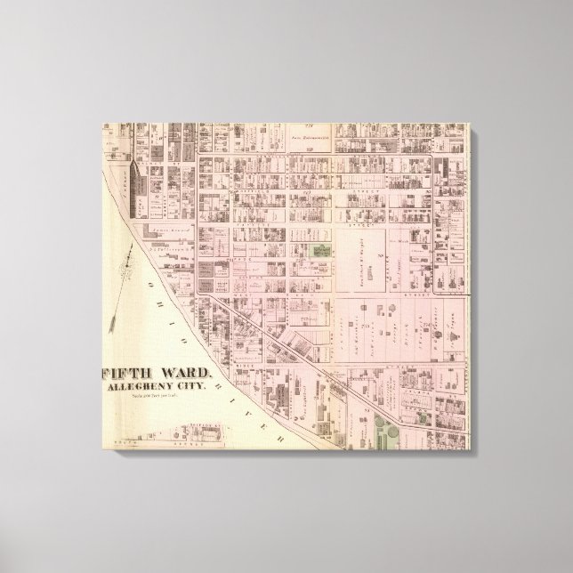 Allegheny ward 5 canvas print (Front)