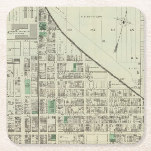 Allegheny ward 6 square paper coaster
