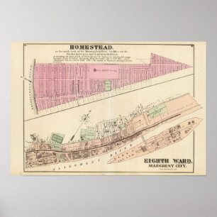 Allegheny ward 8 Homestead Poster