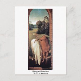 Allegorical Depiction By Hans Memling Postcard