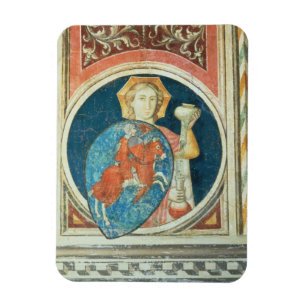 Allegorical figure of Temperance, one of several d Magnet
