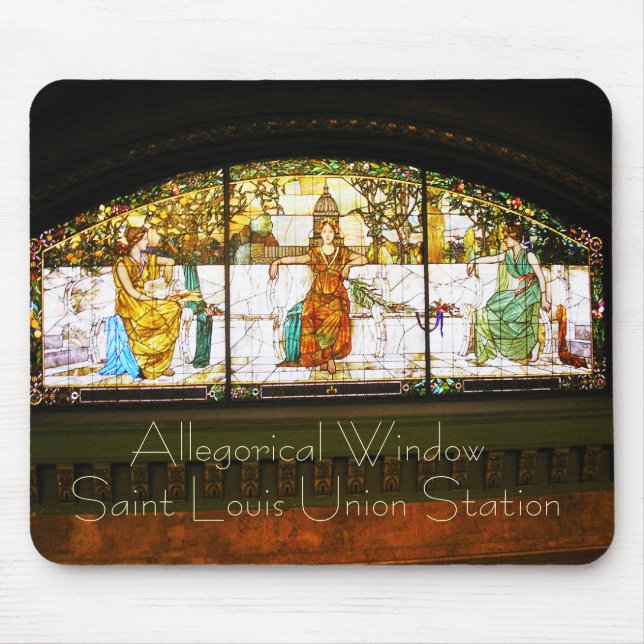 Allegorical Window - ST Louis Union Station Mouse Mat (Front)