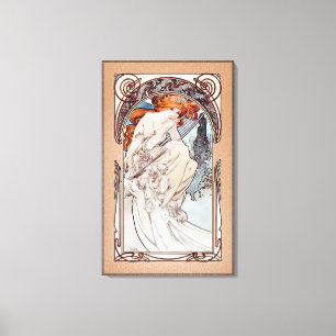 Allegorie de la Musique by Alphonse Mucha Canvas Print