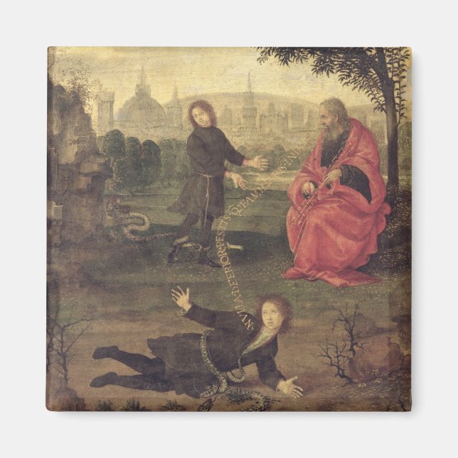 Allegory, c.1485-90 (oil on panel) magnet (Front)