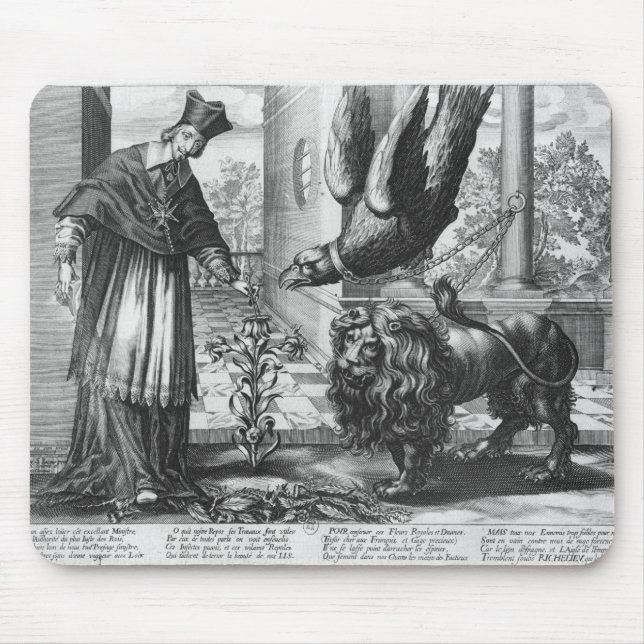 Allegory in praise of Cardinal Richelieu Mouse Mat (Front)