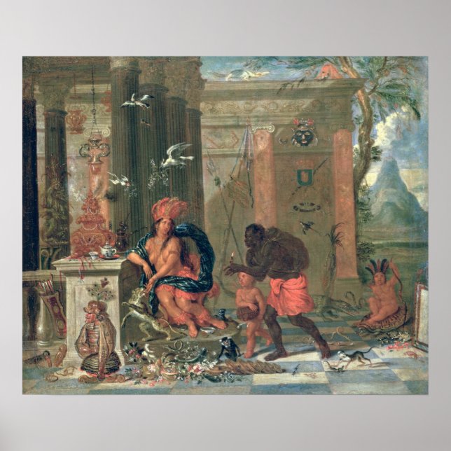 Allegory of America, 1691 Poster (Front)