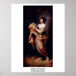 Allegory Of Autumn By Bernhard Rode Poster