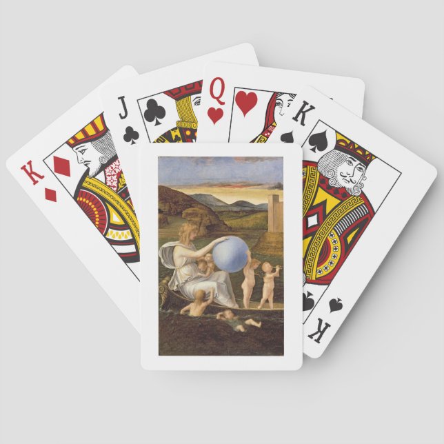 Allegory of Changing Fortune, or Melancholy (oil o Playing Cards (Back)
