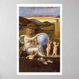 Allegory of Changing Fortune, or Melancholy (oil o Poster