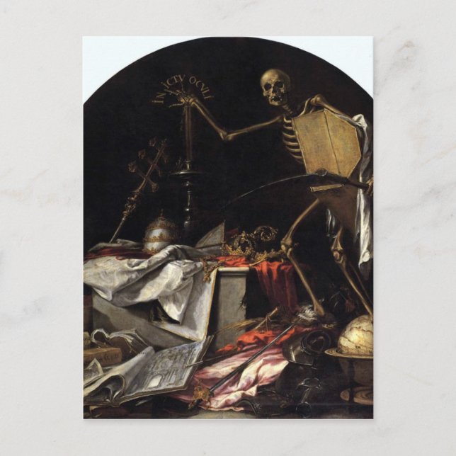 Allegory of Death: In Ictu Oculi by Juan de Valdes Postcard (Front)