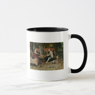 Allegory of Hearing, detail of an organist Mug