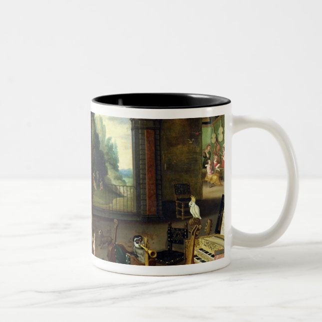 Allegory of Hearing Two-Tone Coffee Mug (Right)