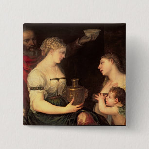 Allegory of Married life 15 Cm Square Badge