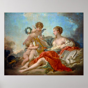 Allegory of Music by François Boucher Poster