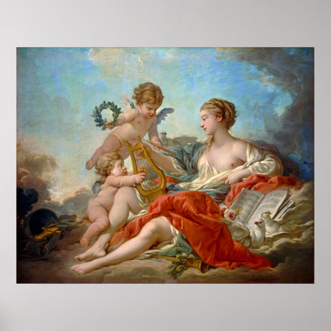 Allegory of Music by François Boucher Poster (Front)