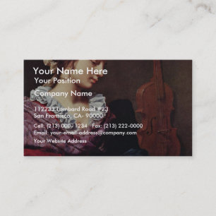 Allegory Of Music By Lippi Lorenzo Business Card