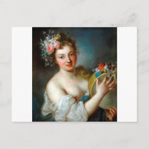 Allegory of Music by Rosalba Carriera Postcard